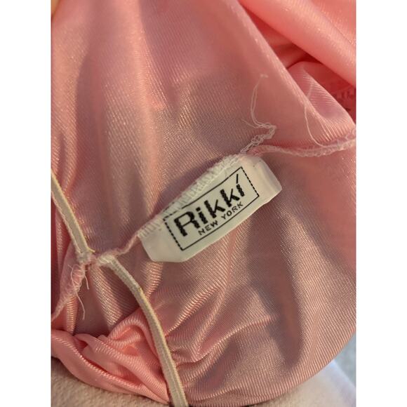 Rikki New York Pink Nightgown Floor Length / Lace - Picture 3 of 7